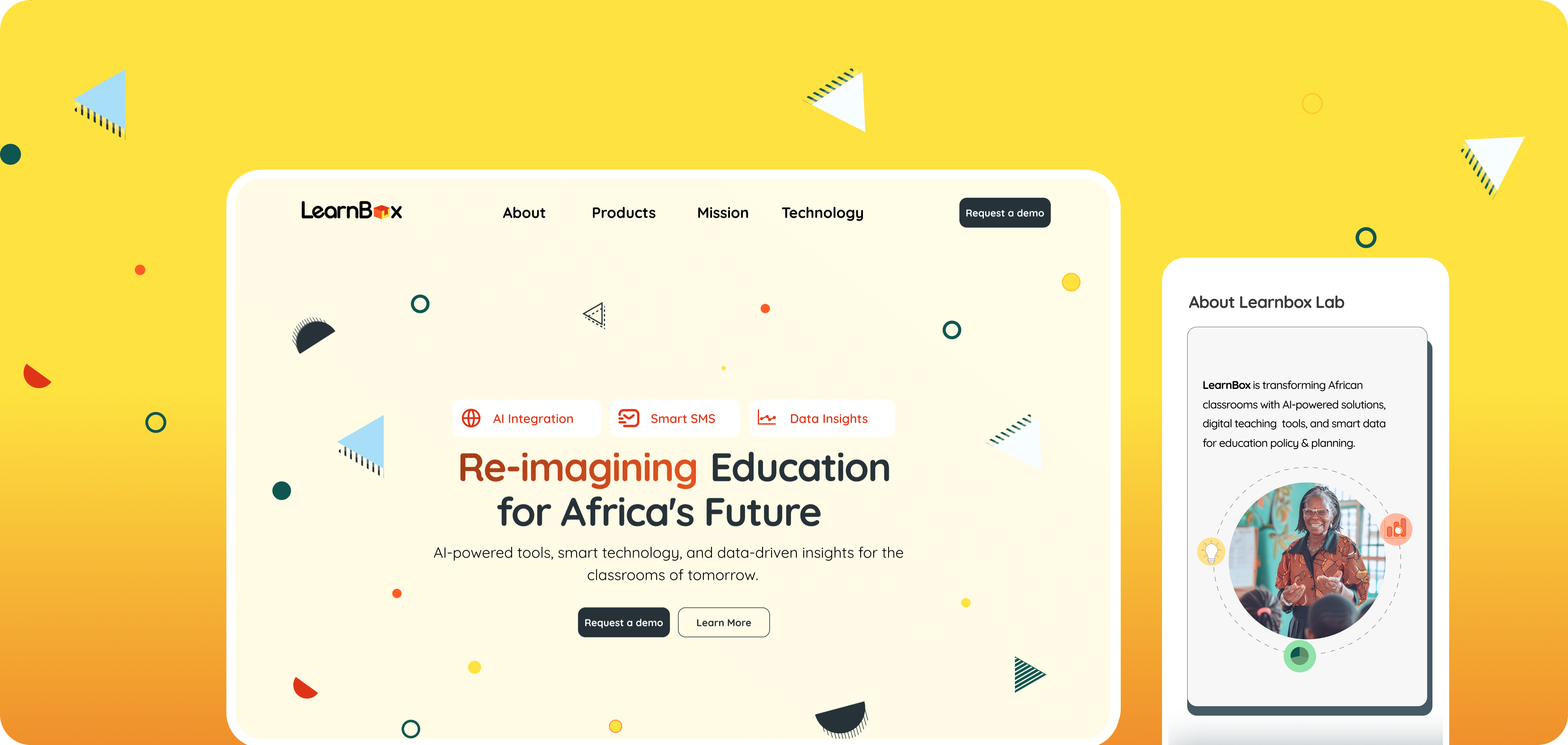 LearnBox hero section